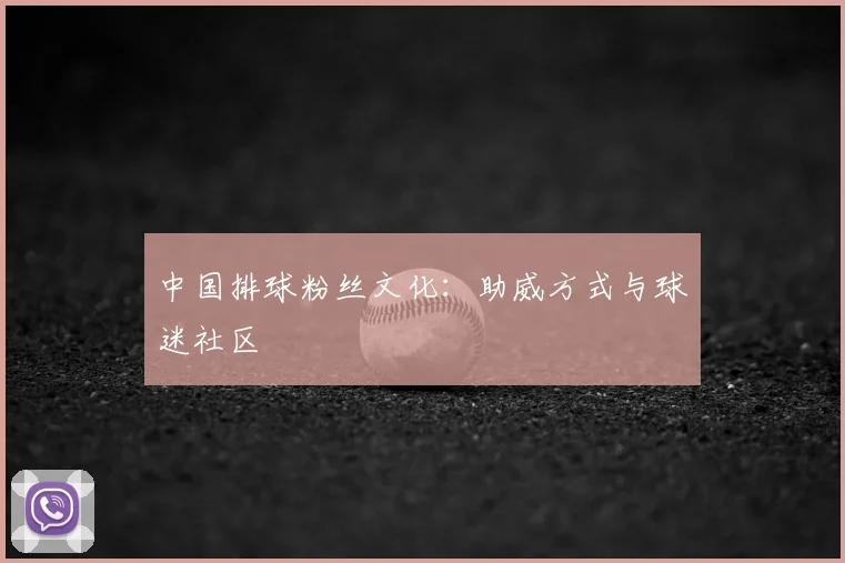 中国排球粉丝文化：助威方式与球迷社区